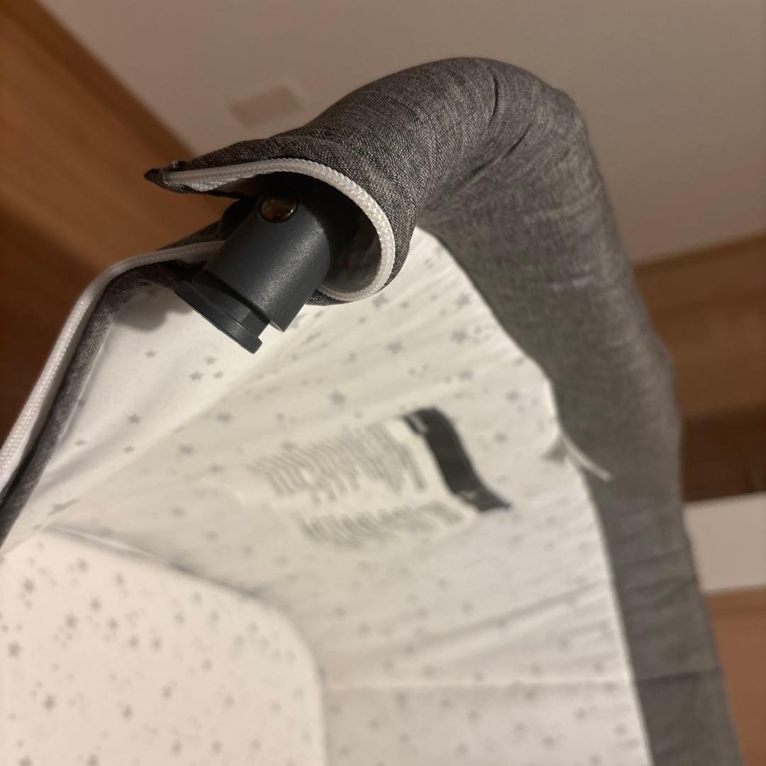 hey3ページ　HDMJ 折りたたみ式グレーのベビーベッド