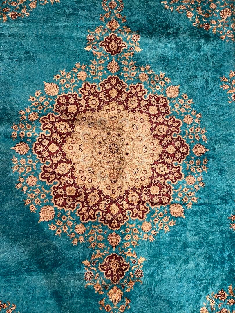 トルコのカーペット 160x230cm mint green