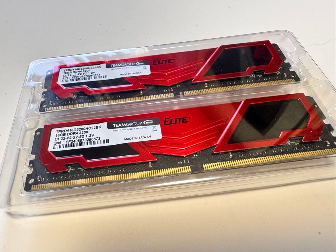 DDR4 3200MHz PC4-25600 32GB (16GBx2枚)
