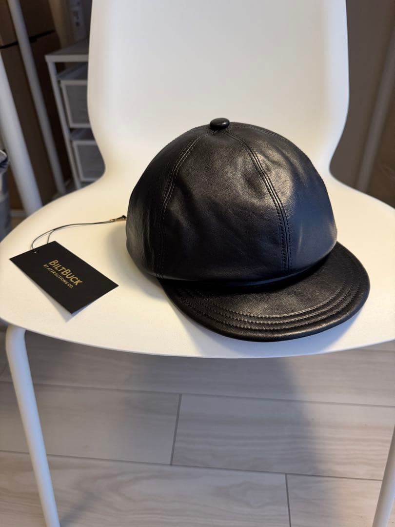 未使用Attractions BILTBUCK Lot.737 レザー帽子 L