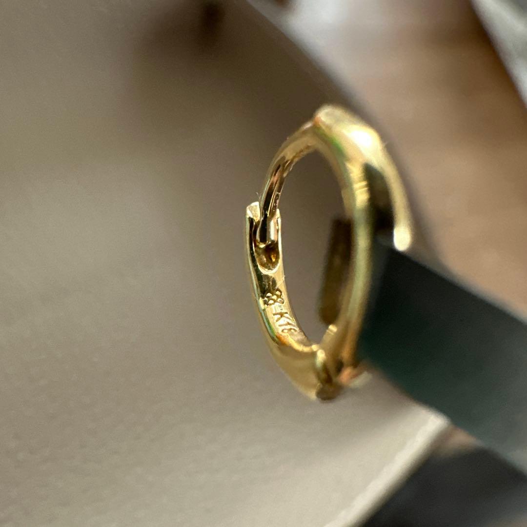 片耳K18 Manhattan フープピアス XSサイズ