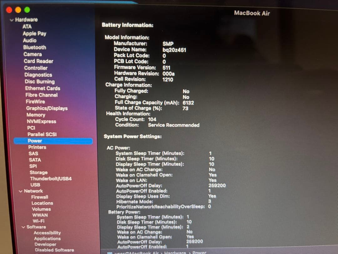 MacBook Air 13インチ　A1466 128GB 4GB