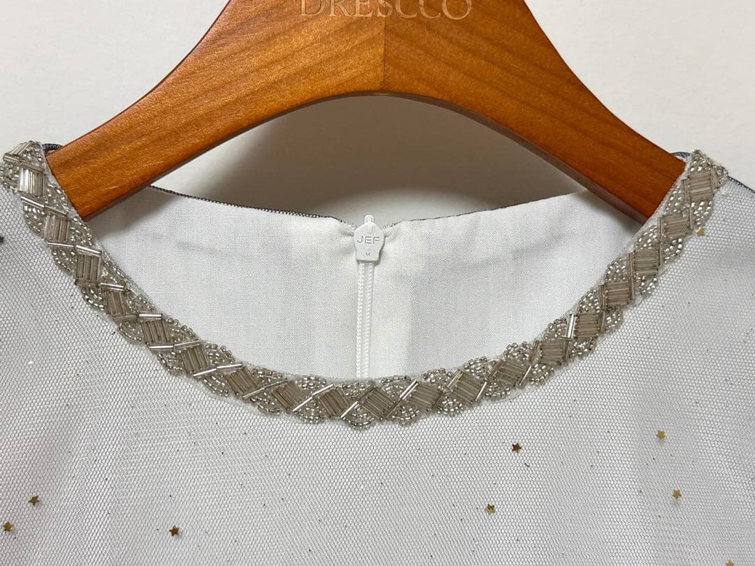 ドレスコ　グラデーショングレービジューストーンロングドレス 135(9号)