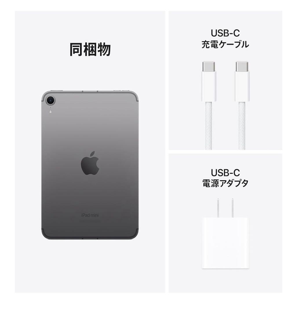 Apple iPad mini(A17 Pro) スペースグレイ