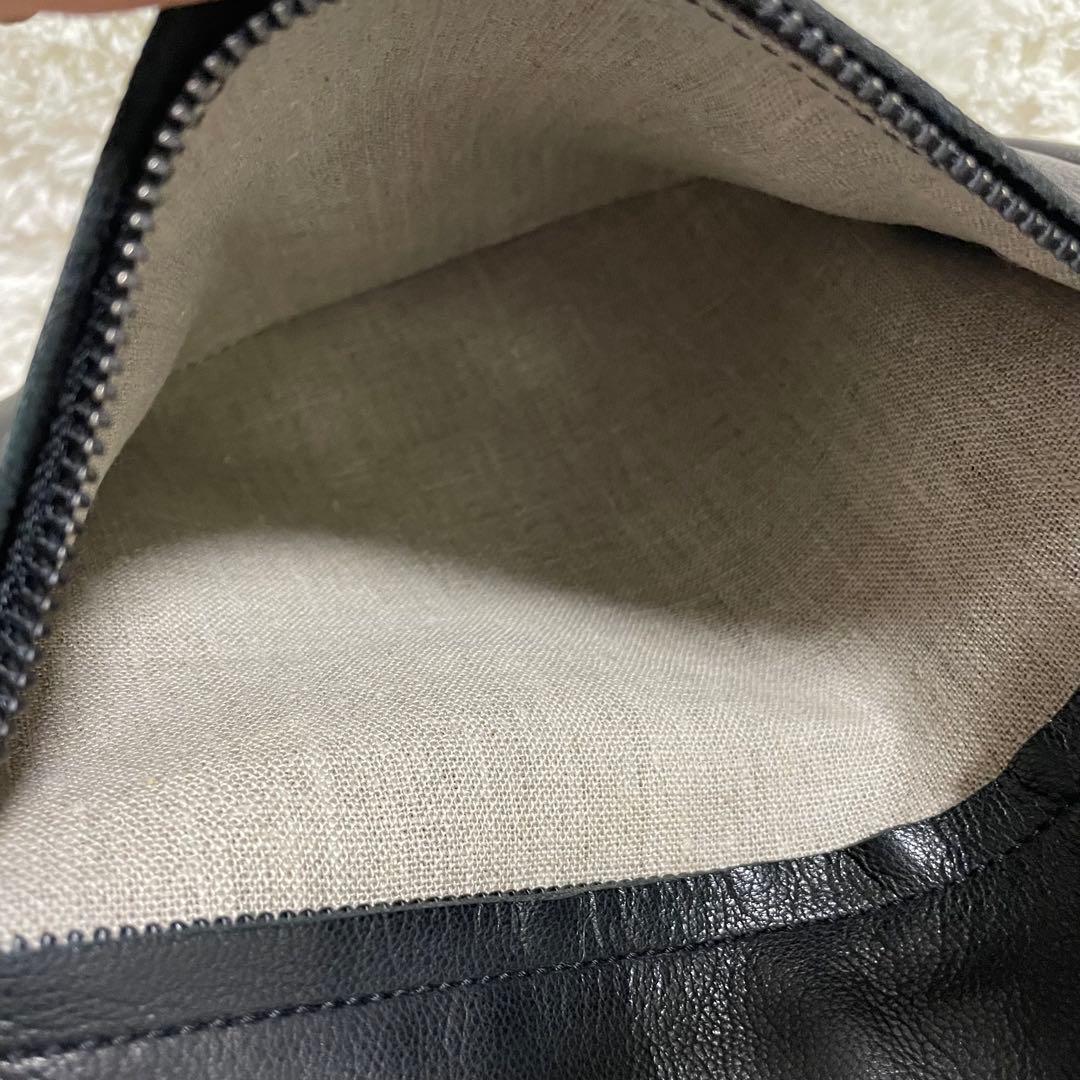 【未使用級✨】STYLE CRAFT ゴート ショルダーバッグ ブラック レザー