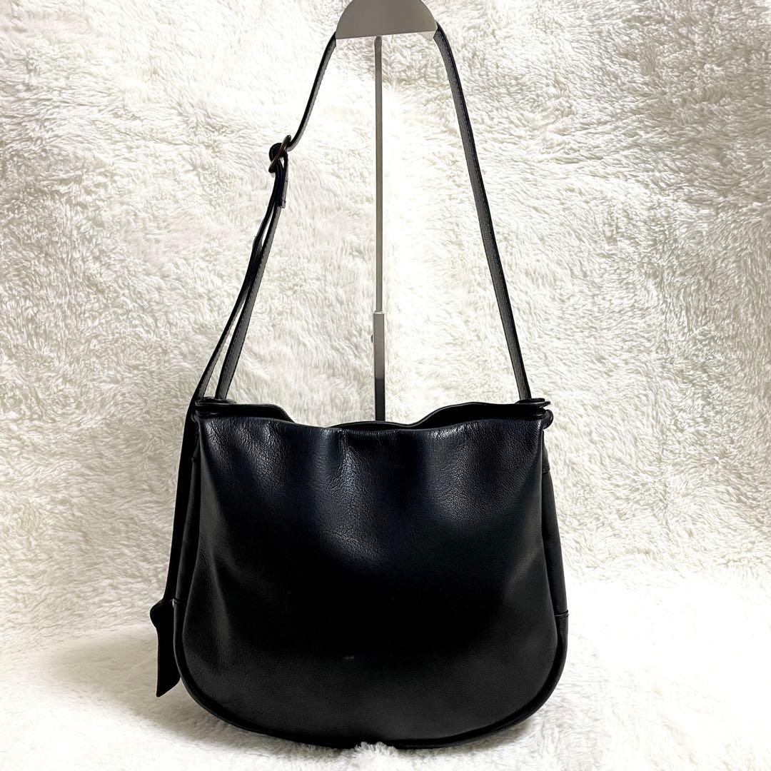 【未使用級✨】STYLE CRAFT ゴート ショルダーバッグ ブラック レザー