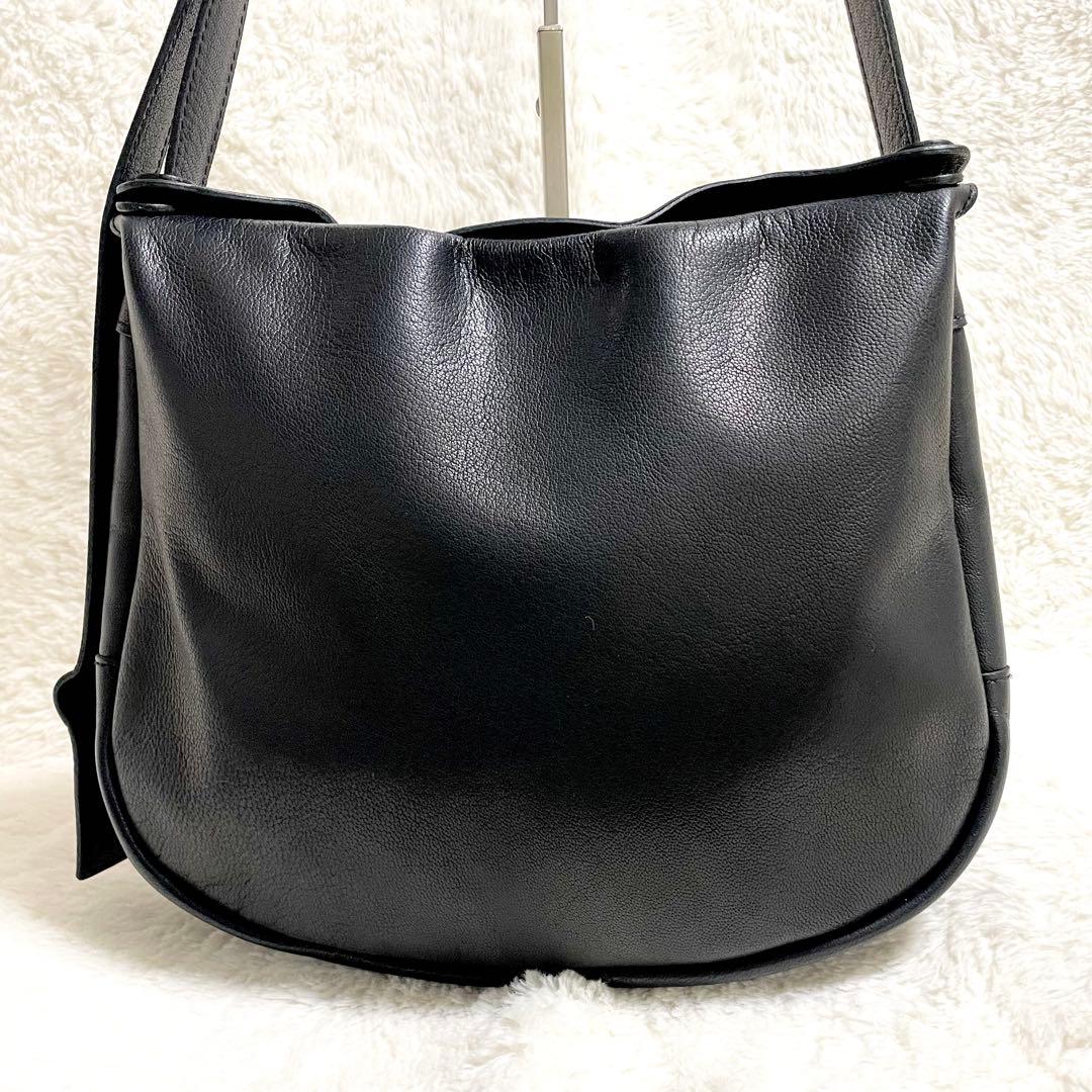 【未使用級✨】STYLE CRAFT ゴート ショルダーバッグ ブラック レザー