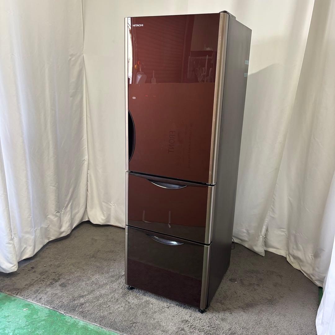 ★36　冷蔵庫　日立　大型　300-400ℓ　安い　綺麗　右開き　中古　設置無料