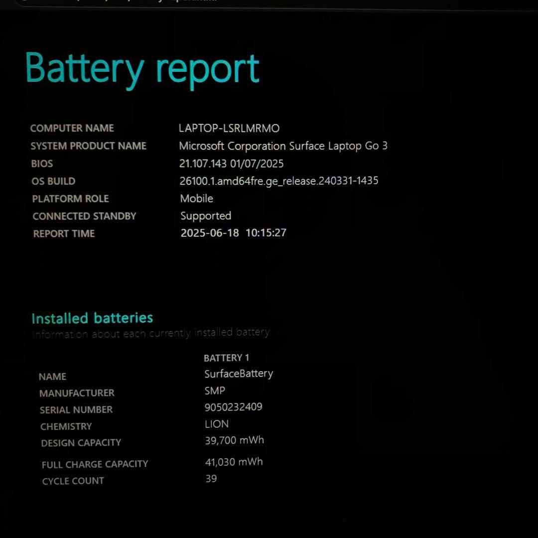 【準新品】Surface Laptop Go3 16G/512G Office