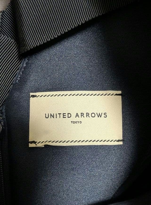美品 UNITED ARROWS リボン カットジャガード ブラウス