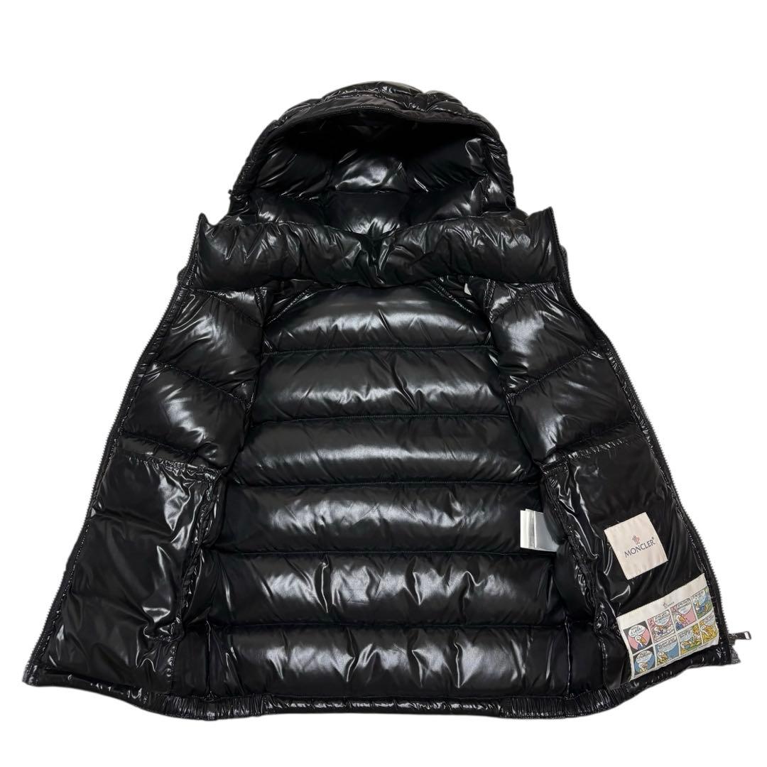 【極美品】モンクレール LACET フード付きダウンベスト ブラック サイズ0