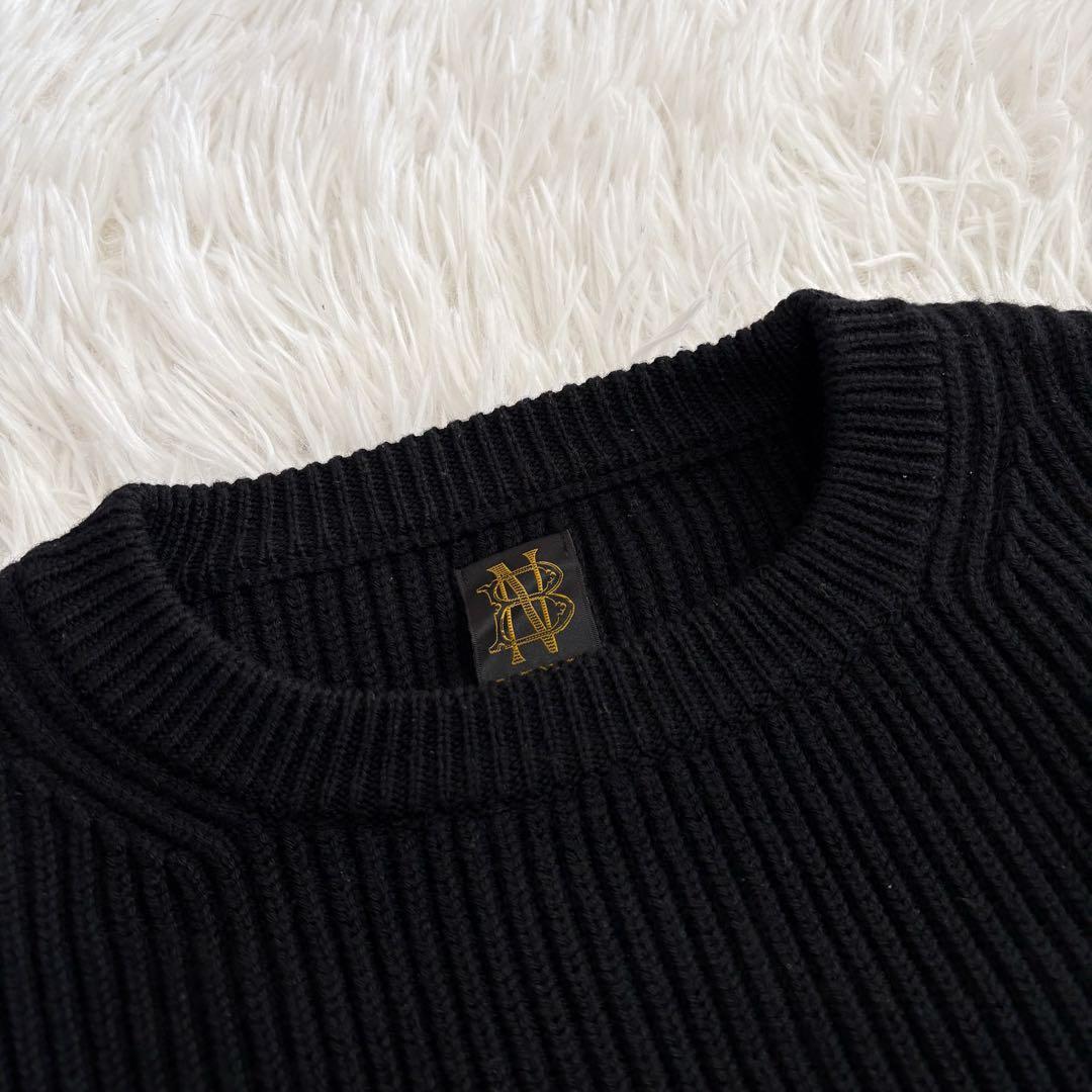 希少サイズ バトナー シグネチャー クルーネック ニットセーター 黒 サイズ5