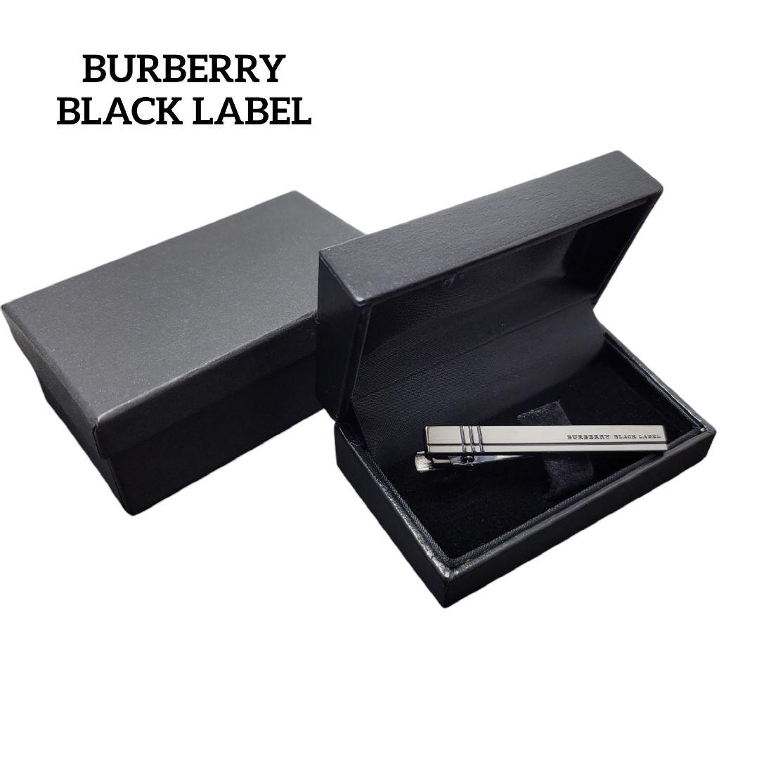 【極美品】BURBERRY BLACK LABEL ネクタイピン ブラック