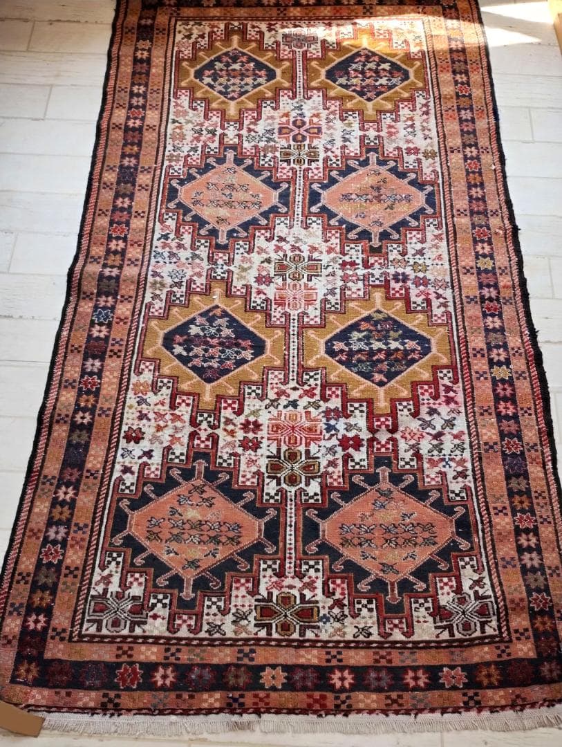 m*i様 最終値下げ！　1970年頃　トライバルラグ　キリム　ギャベ　102x1