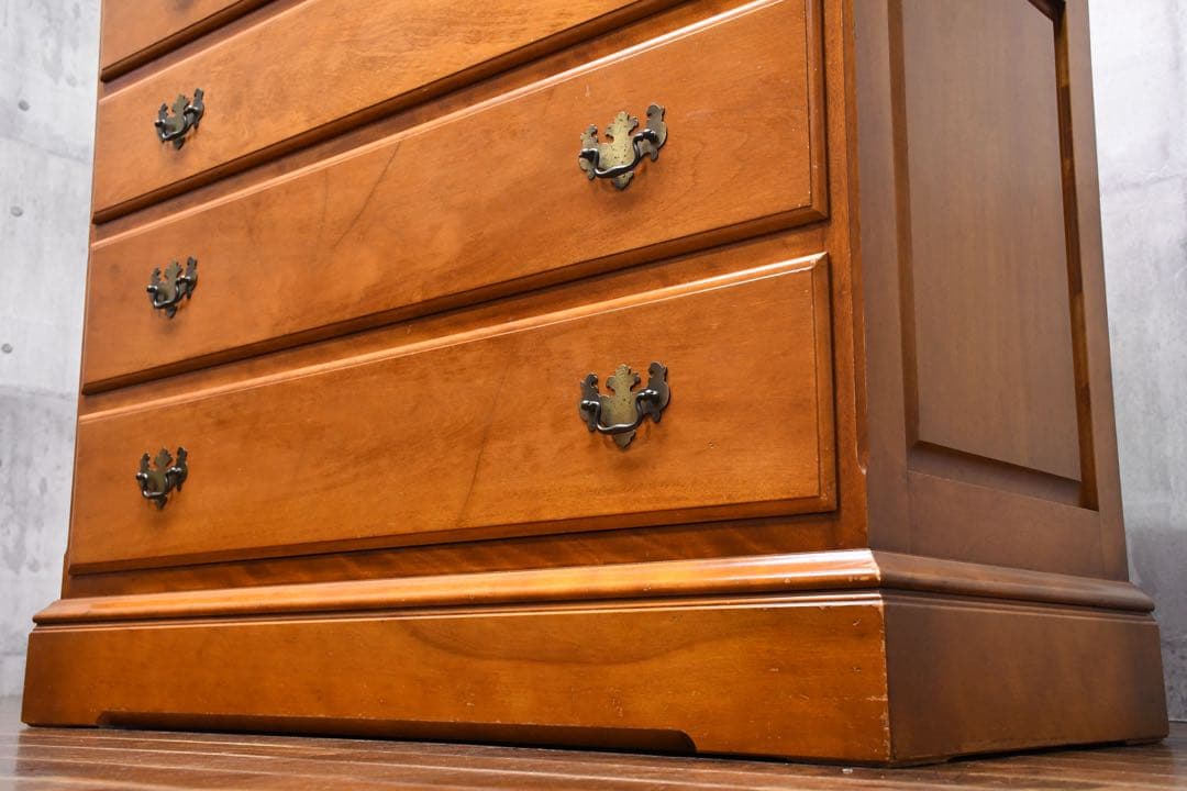 EBK69 横浜ダニエル Daniel 6段 チェスト 整理タンス 樺桜材