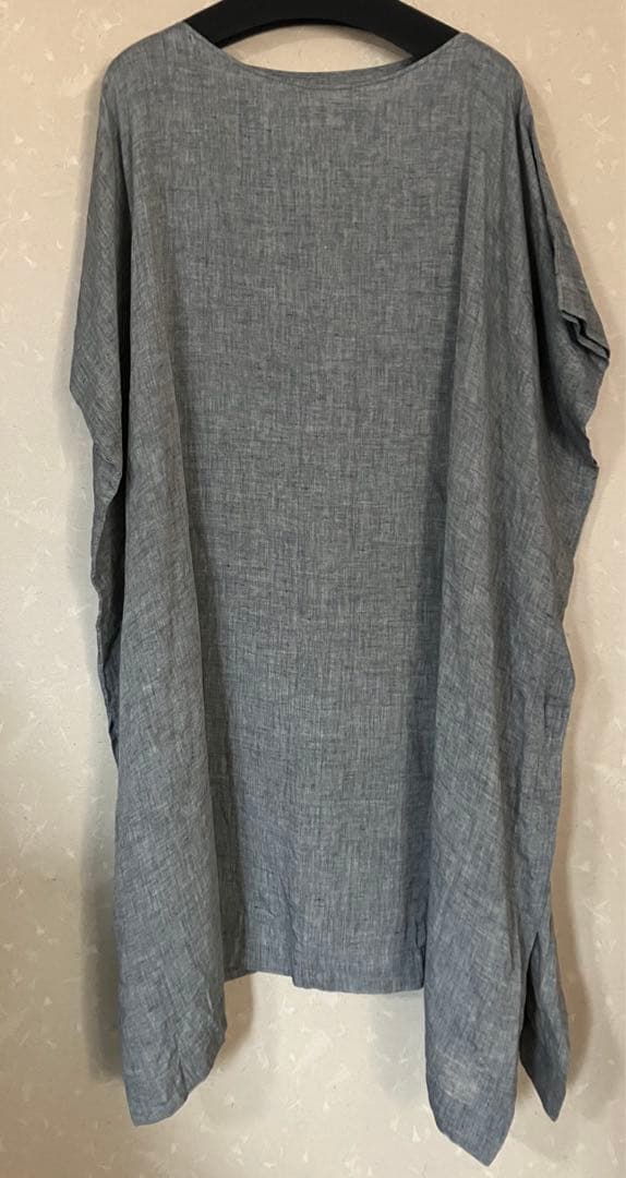 evam eva linen poncho(リネンポンチョ) sumi