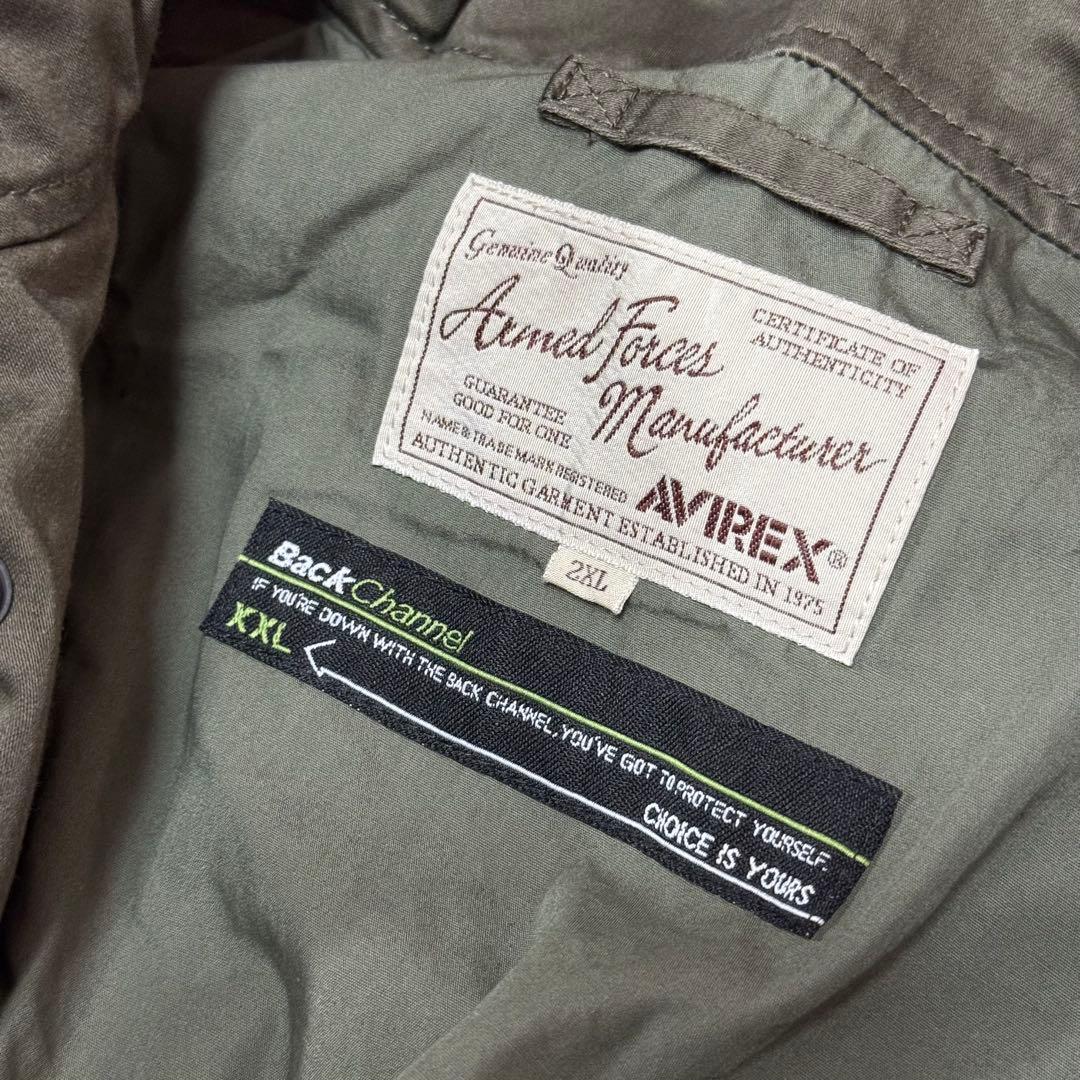 【新品未使用】BACK CHANNEL×AVIREX M-65 サイズXXL