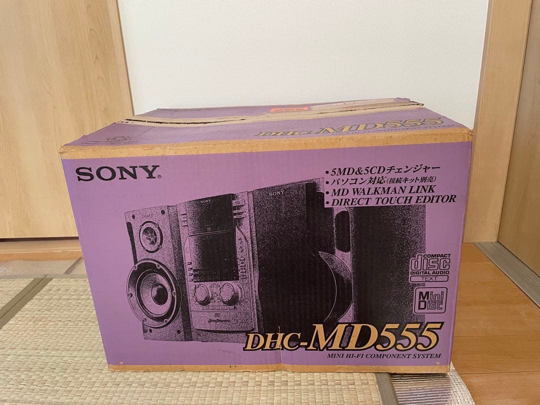 【奇跡！ 新品未使用】SONY(ソニー)MDコンポピクシー”DHC-MD555\"