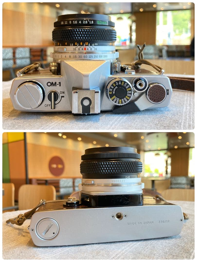 完動品＊美品＊初期保証！★オリンパスOM-1★リザード本革外装★作例多数！