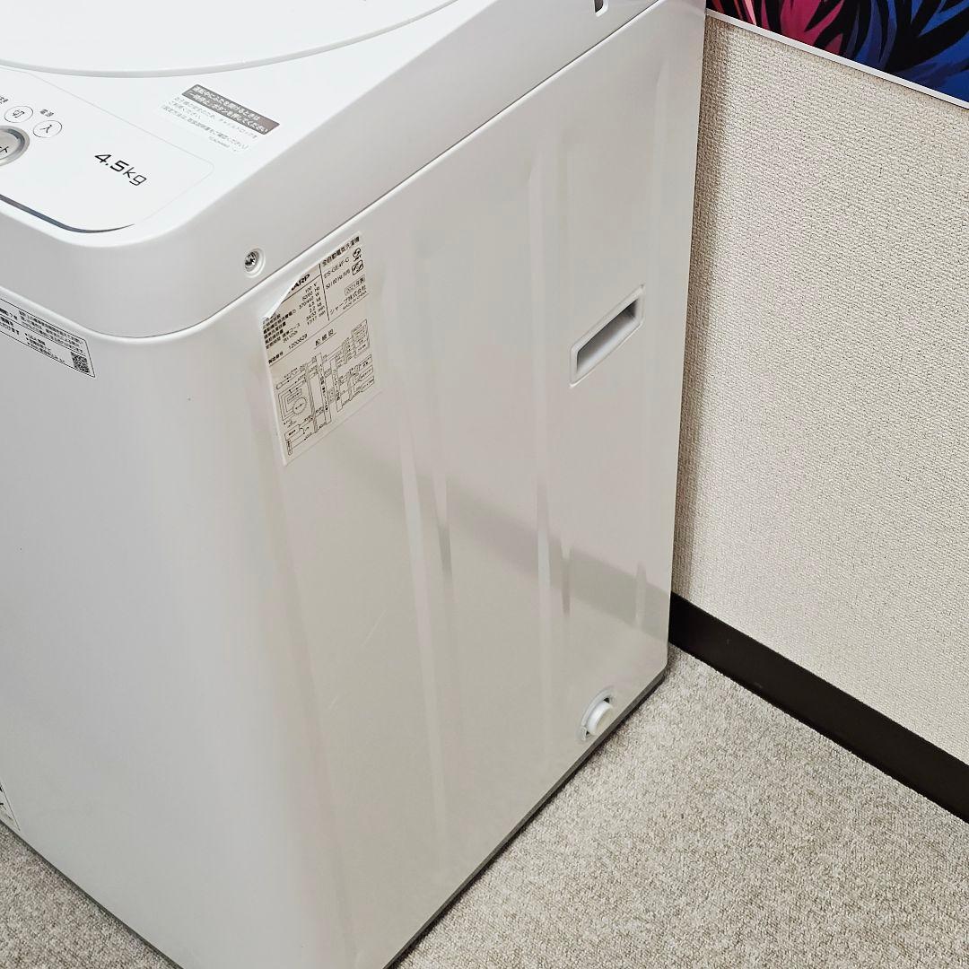 SET 42 SHARP 全自動洗濯機 4.5kg ホワイト