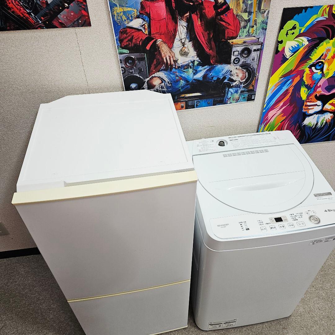 SET 42 SHARP 全自動洗濯機 4.5kg ホワイト