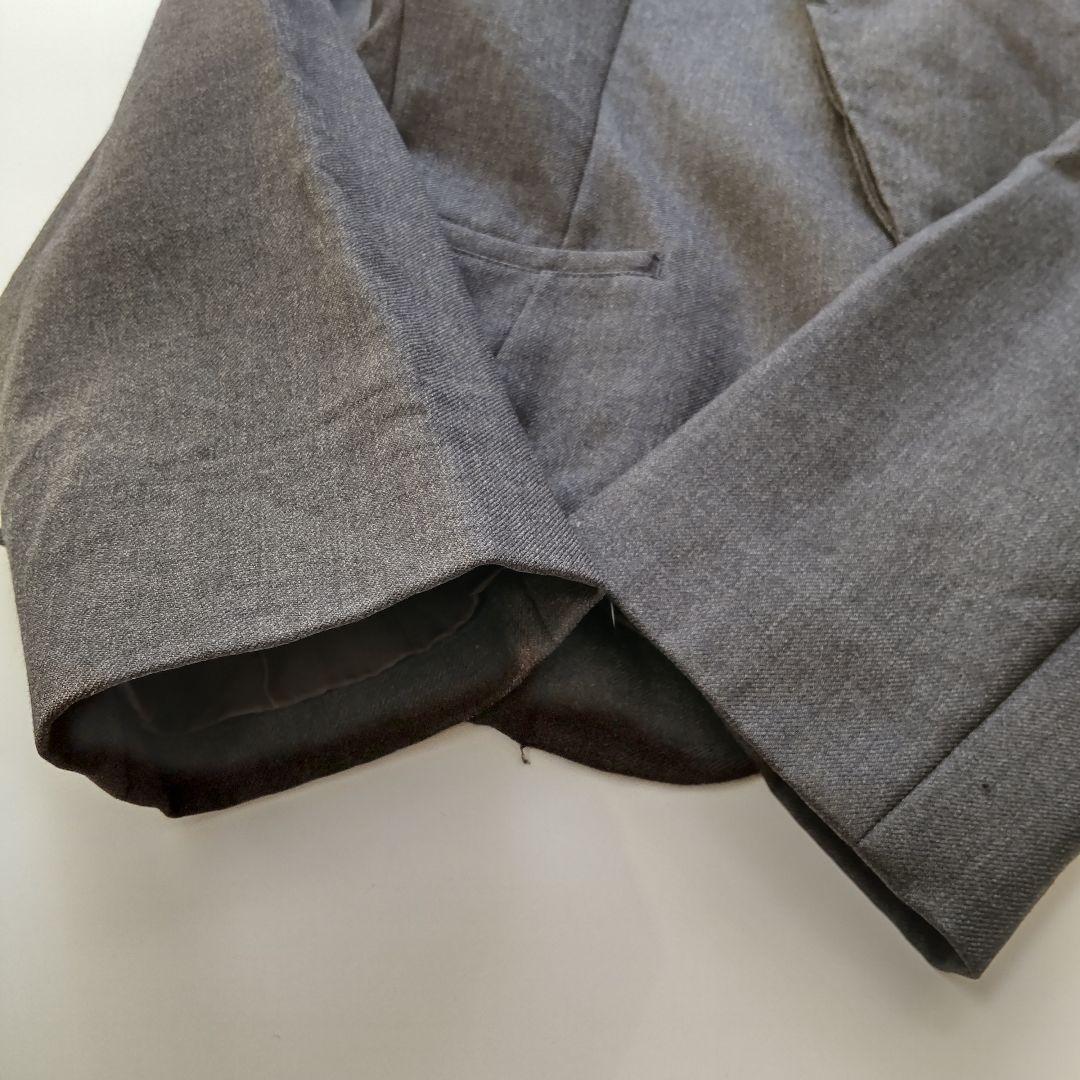 希少 Y's ワイズ 変形 テーラードジャケット グレー ウール １