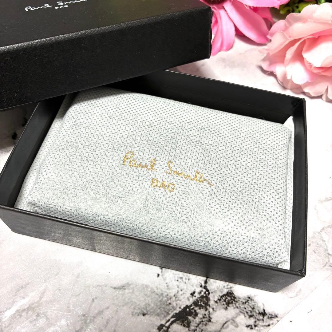 【未使用品】ポールスミス 名刺入れ カードケース フォールデッドエッジ ブラック