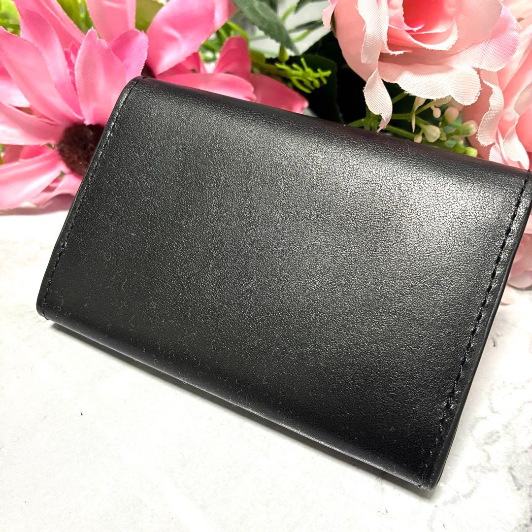 【未使用品】ポールスミス 名刺入れ カードケース フォールデッドエッジ ブラック