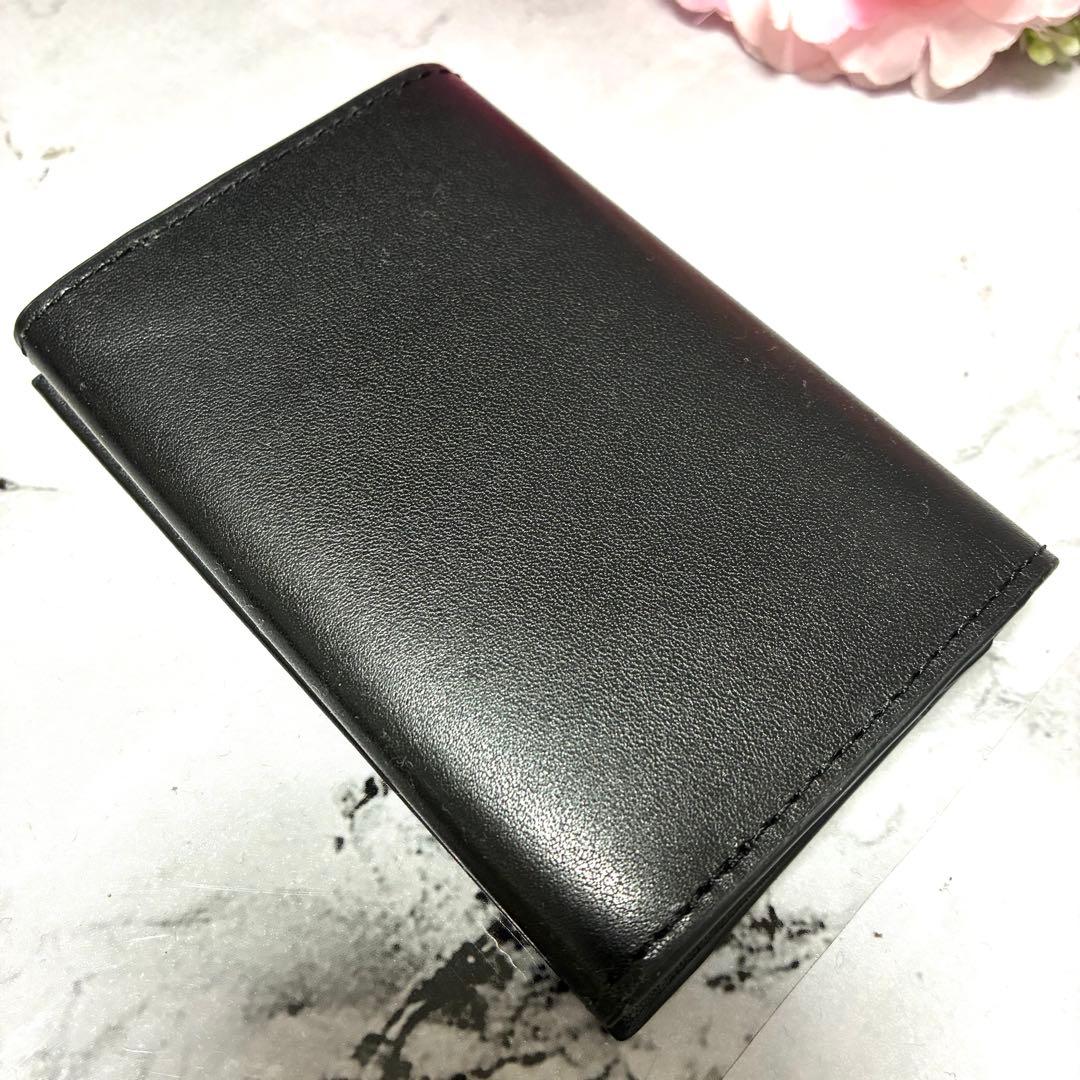 【未使用品】ポールスミス 名刺入れ カードケース フォールデッドエッジ ブラック