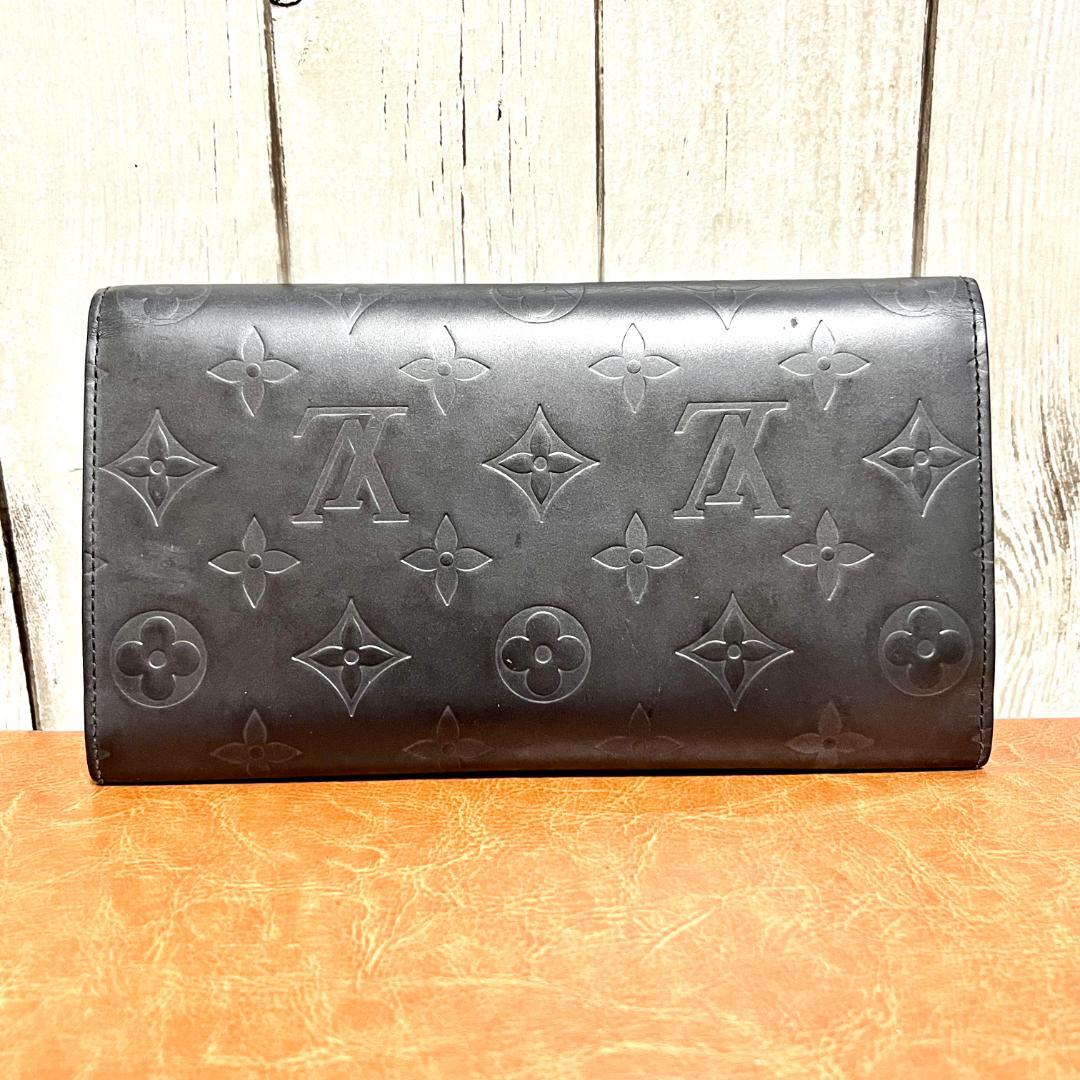 【希少】ルイヴィトン モノグラムマット ポルトトレゾール・インターナショナル 黒