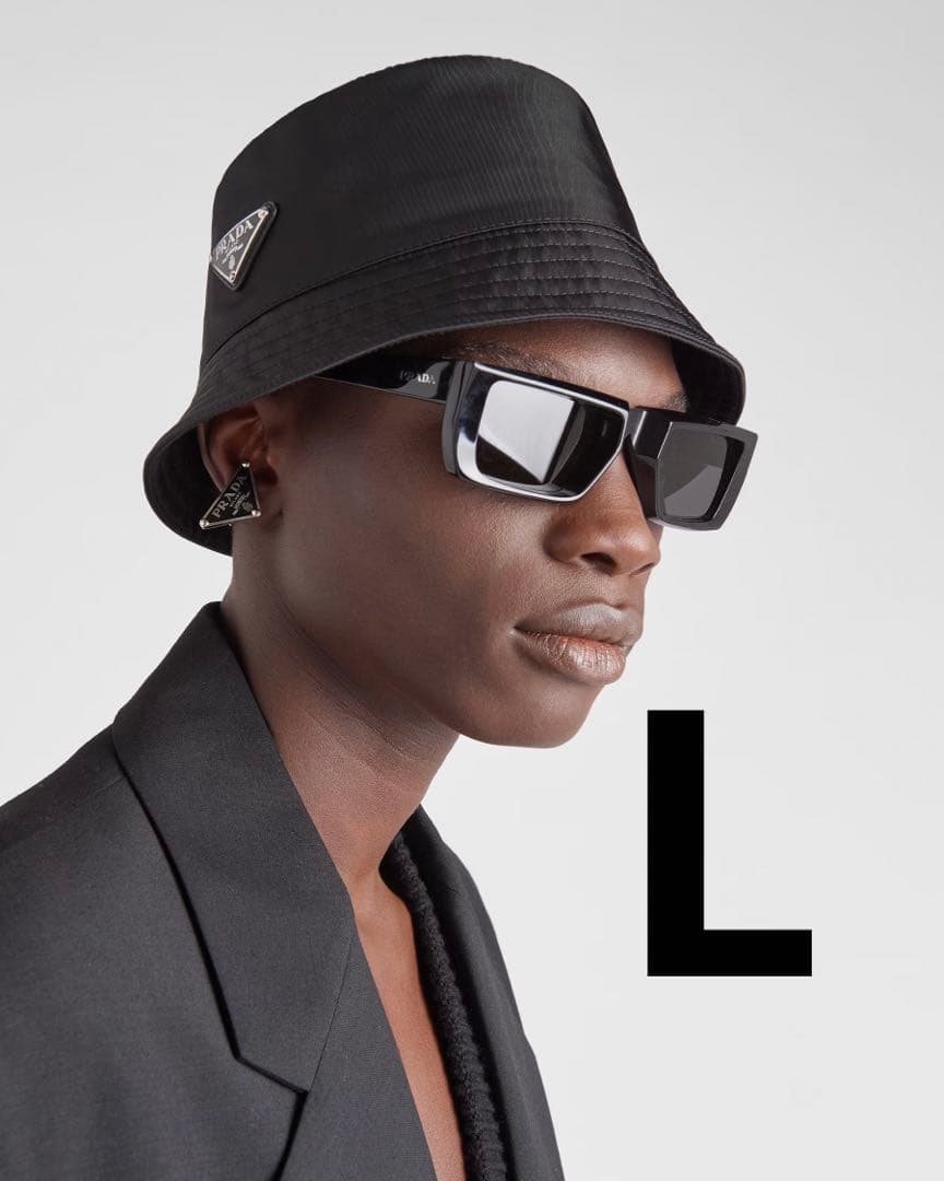 PRADA ナイロン バケットハット Lサイズ プラダ 2HC1372DMI