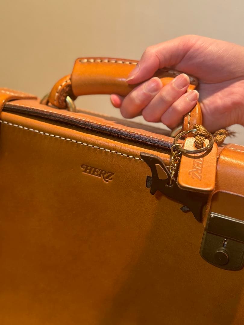 ホ*プ様 HERZ レザービジネスバッグ ブラウン