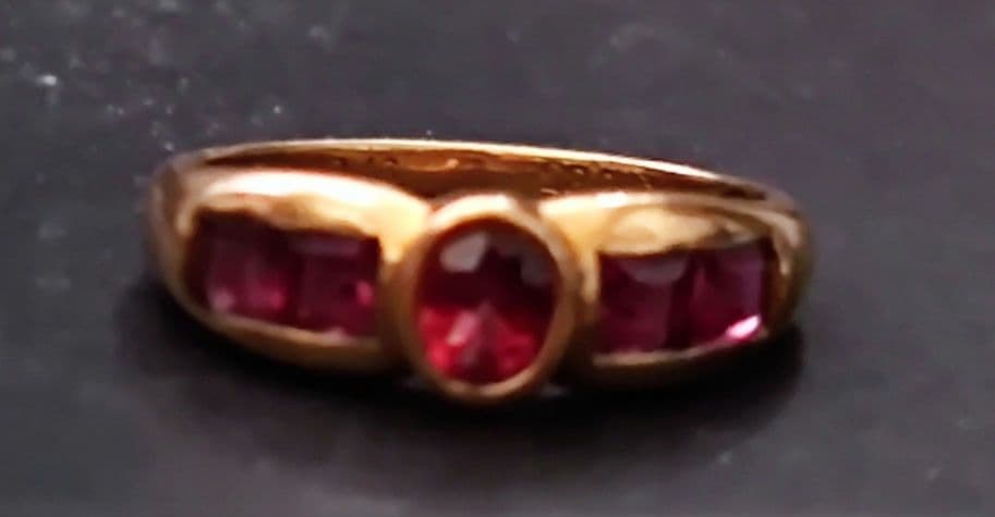 ◉wafu➡ガーネット　指輪　18金