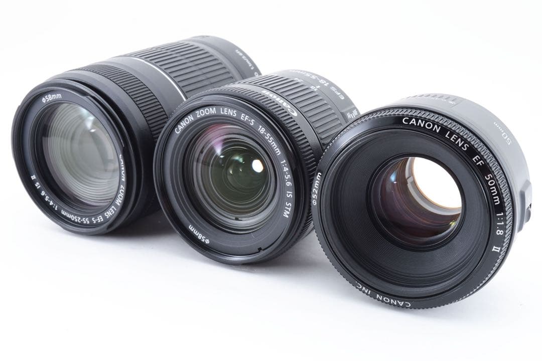 Wi-Fi/保証/canon kiss x10i 標準&望遠&単焦点レンズセット