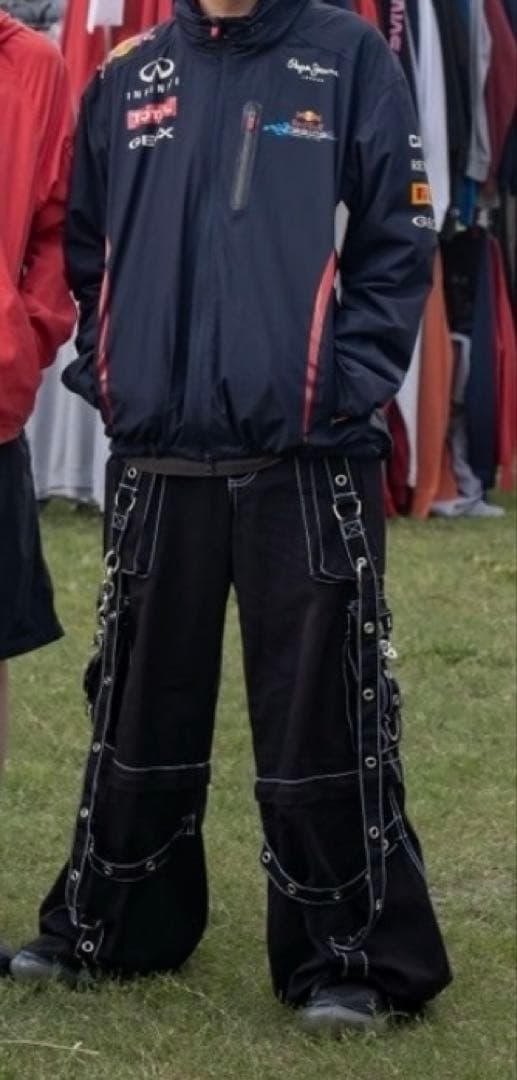 TRIPP nyc 2wayブラックワイドパンツ s