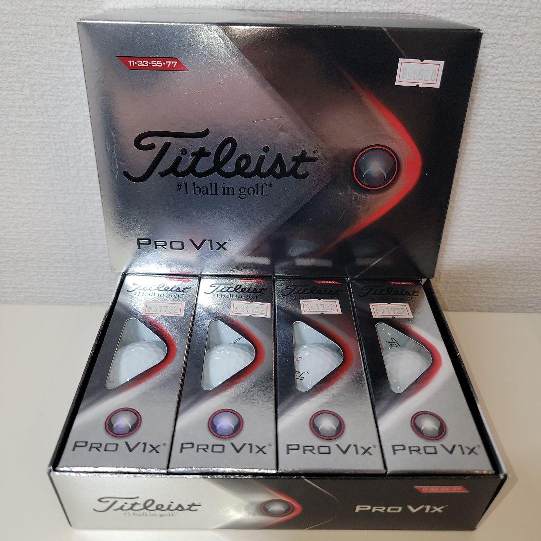 Titleist Pro V1x イエロー12個 ホワイト12個 新品