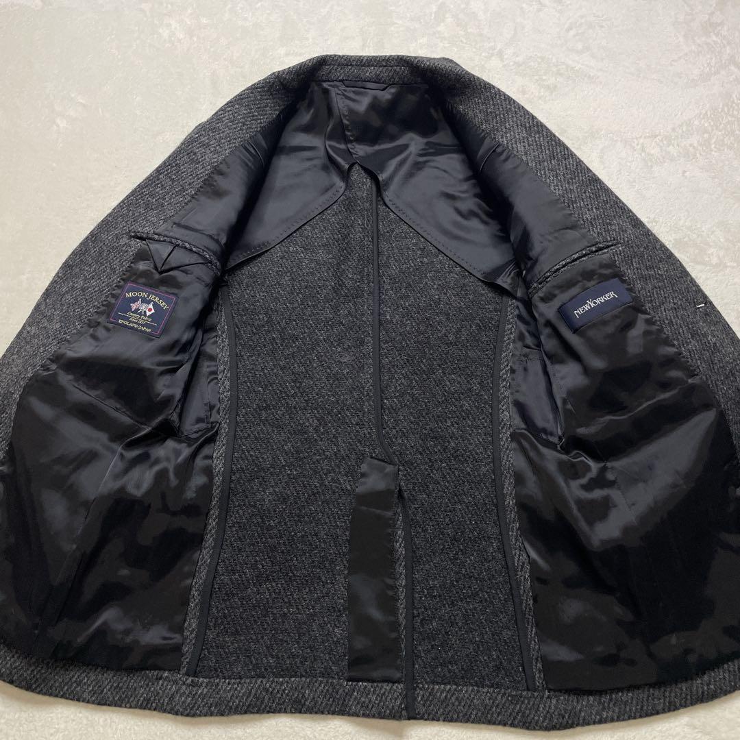 未使用に近い　NEWYORKER MOON テーラードジャケット ヘリンボーン