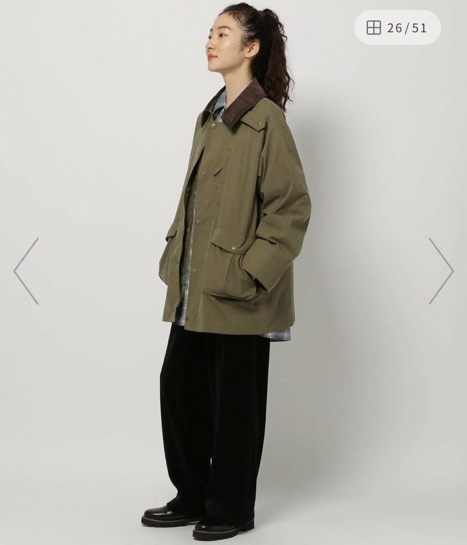 値下げ　niko and…キルトライナーハンティングジャケット美品