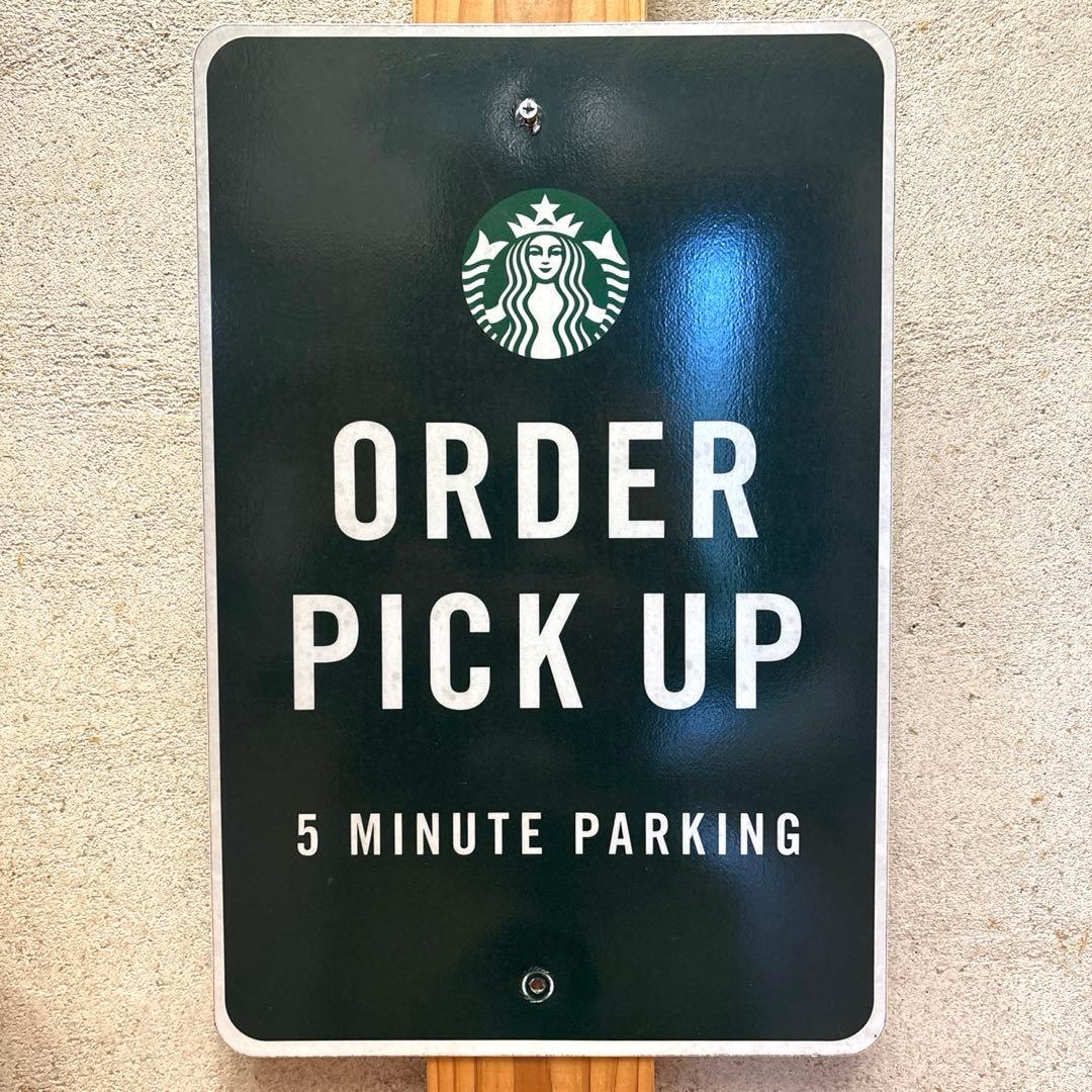 スターバックス　PARKING 看板　USA 店舗用 ガレージ　ロードサイン