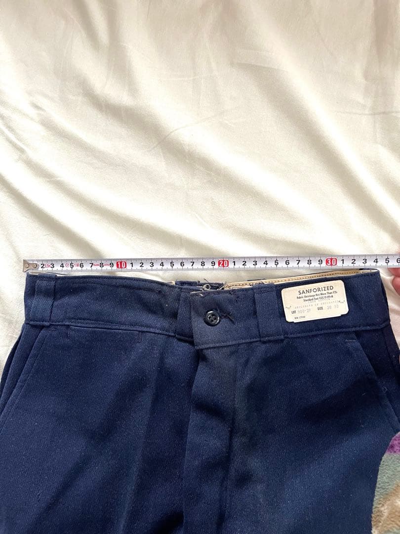 50s ウィップコード　トラウザーズ　ネイビー　デッドストック