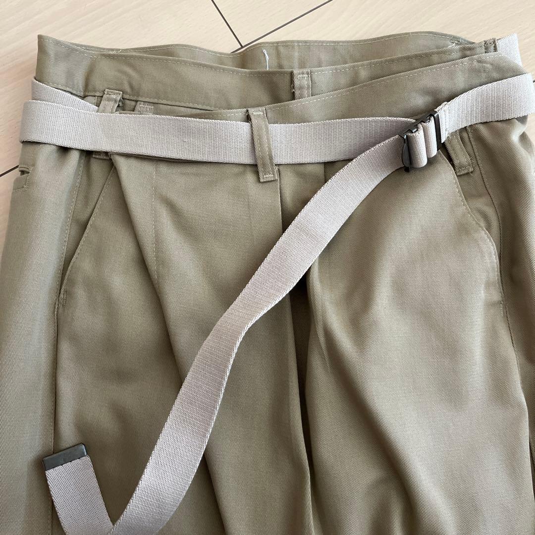 Oka　MAISON EUREKA カーキ チノパン ベルト付き