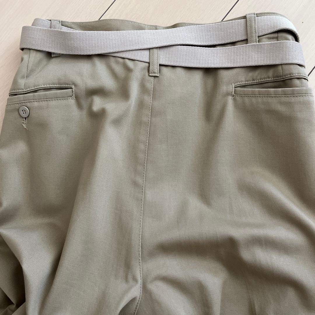 Oka　MAISON EUREKA カーキ チノパン ベルト付き