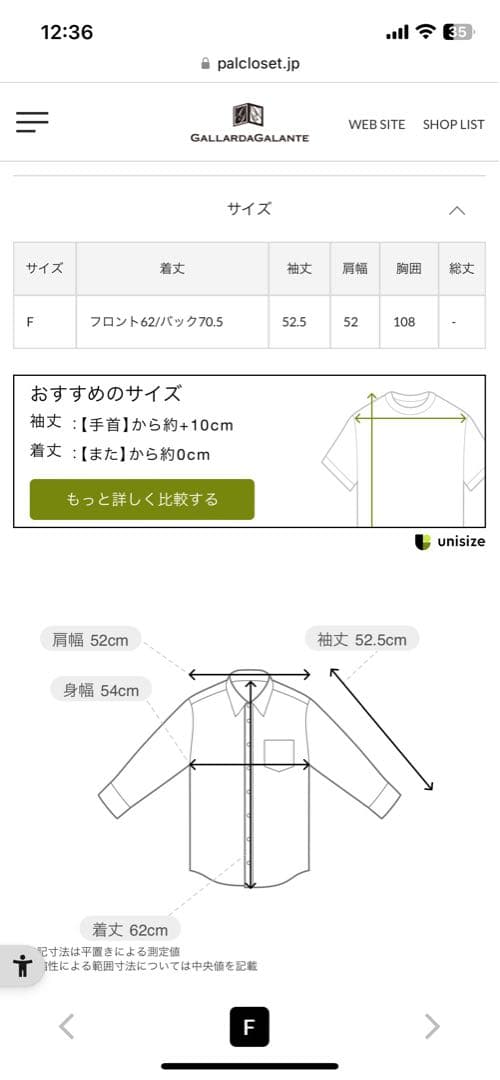 【新品•未使用品】GALLARDAGALANTE バックスリットブラウスTee