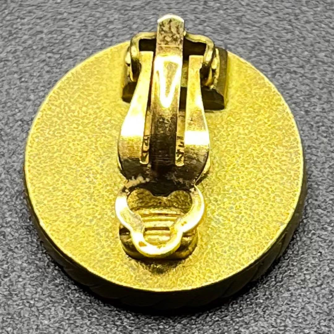 希少 ヴィンテージ 94A シャネル イヤリング ココマーク 金×黒 片耳のみ