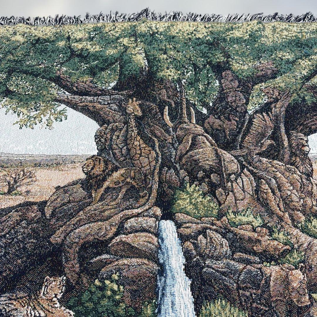 生命の樹　マルチカバー　ソファカバー　ヴィンテージラグ　129x183