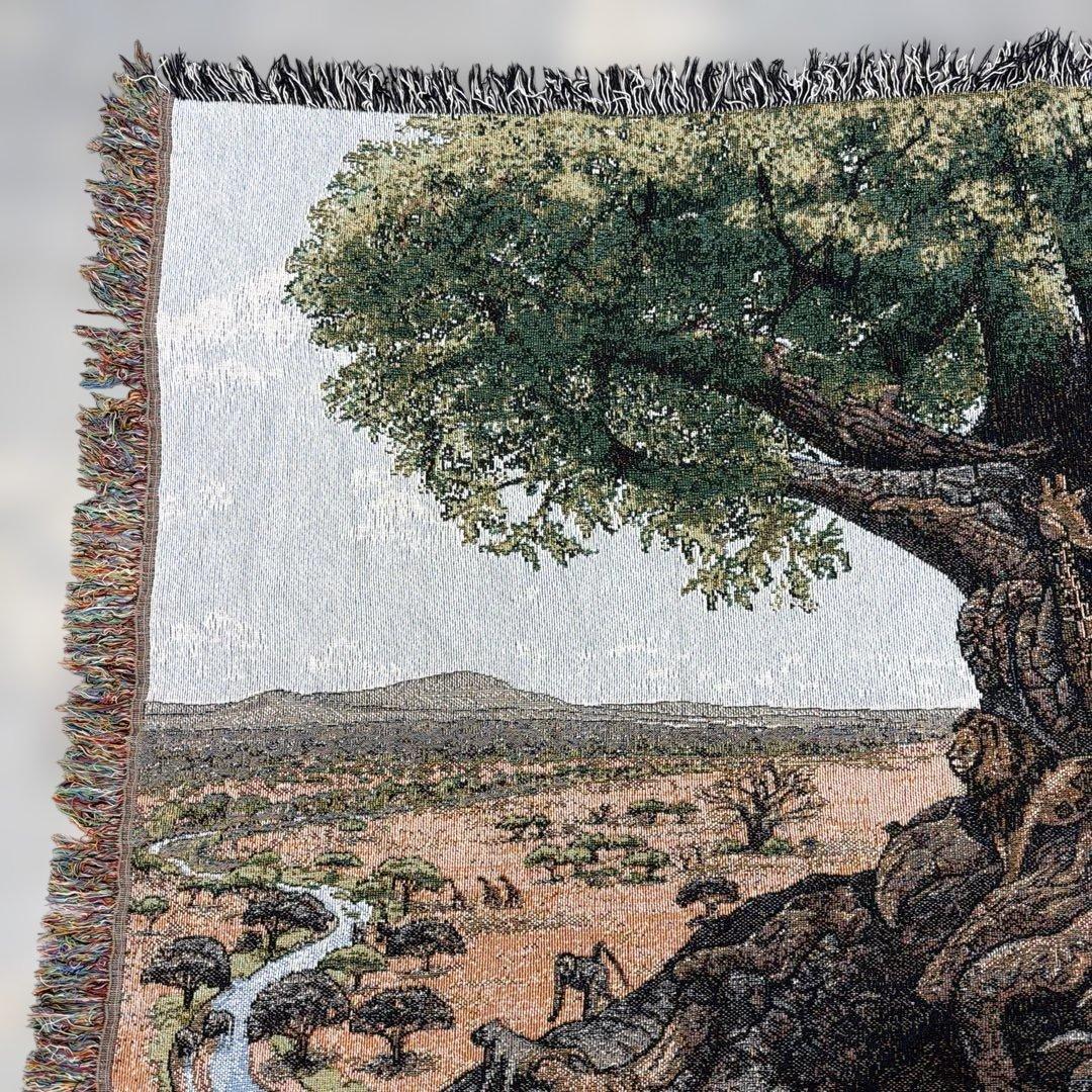 生命の樹　マルチカバー　ソファカバー　ヴィンテージラグ　129x183