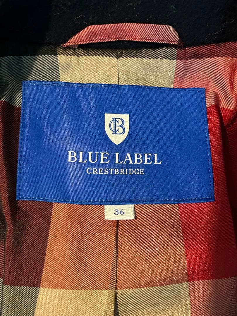 ビーバーメルトンショートチェスターコートネイビー