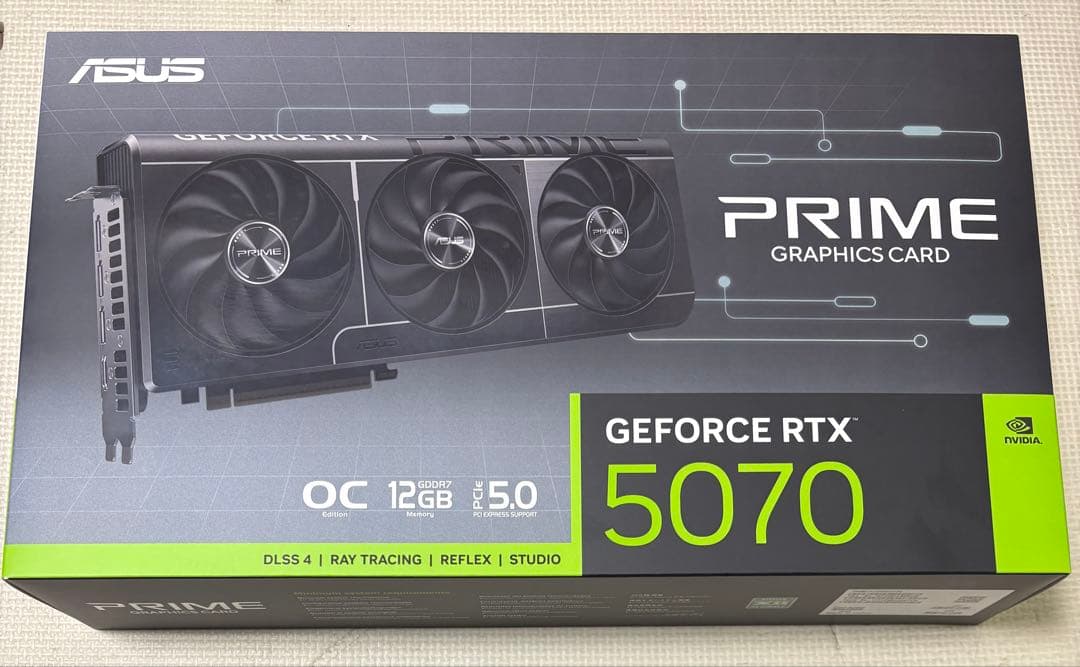 グラフィックボード・グラボ・ビデオカード ASUS PRIME RTX 5070 OC 12GB