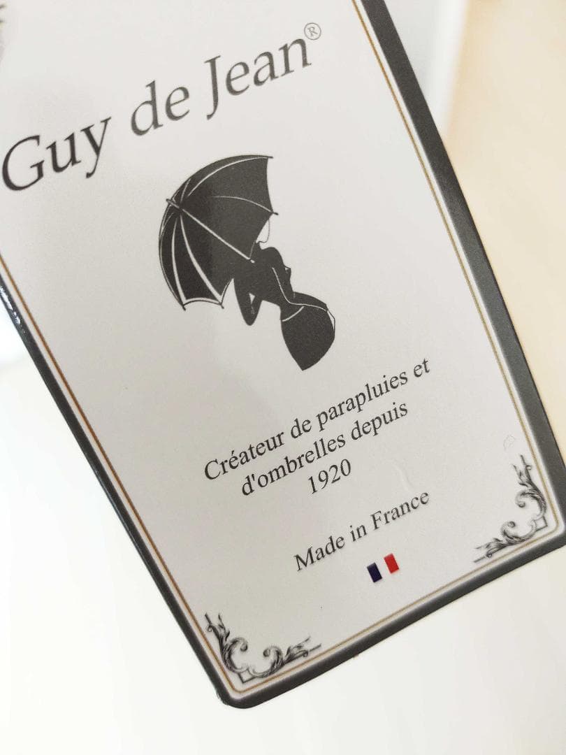 ☆新価格☆ Guy de Jean 長傘 雨/日傘兼用 PARIS（アイボリー）
