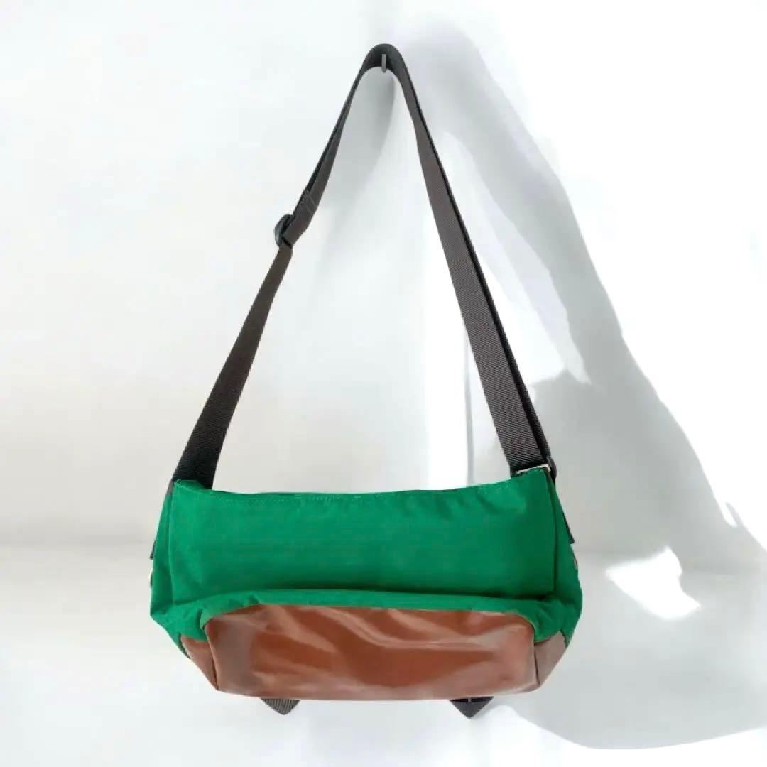 小*1様 【希少】マーガレットハウエル×ポーター メッセンジャーバッグ 緑 茶